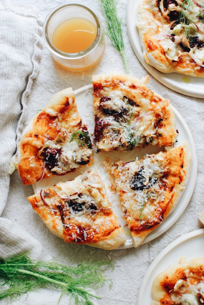 Roasted Fennel and Sundried Tomato Pizza - Bev Cooks