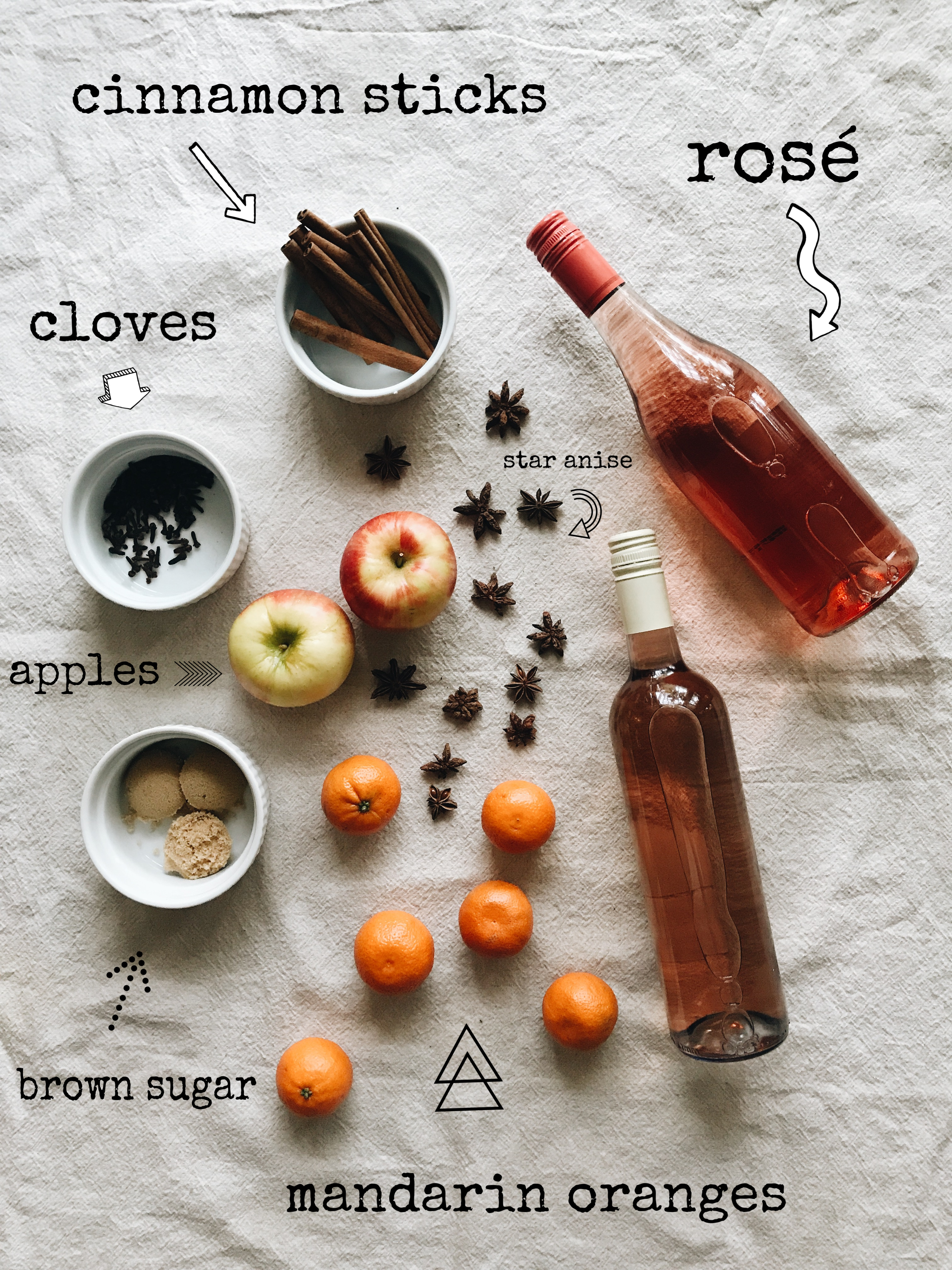 Mulled Rosé Wine / Bev Cooks