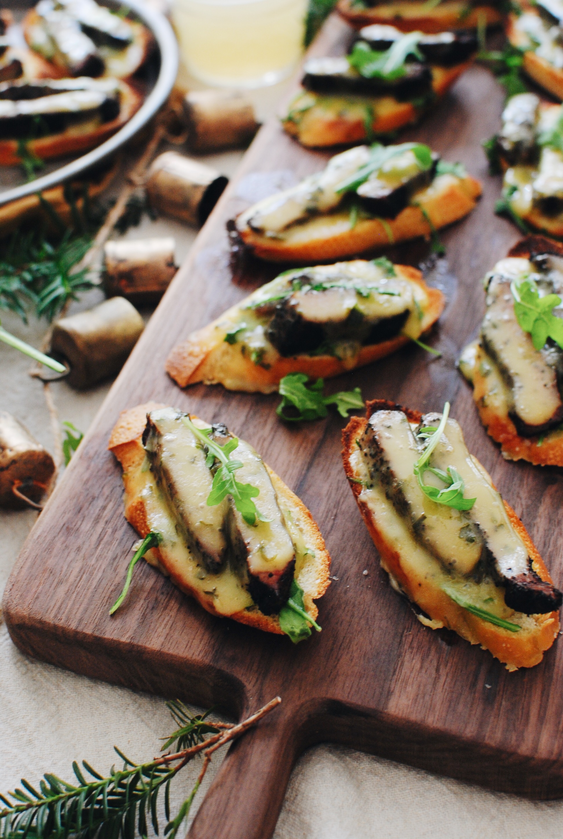 Steak and Horseradish Havarti Crostini / Bev Cooks