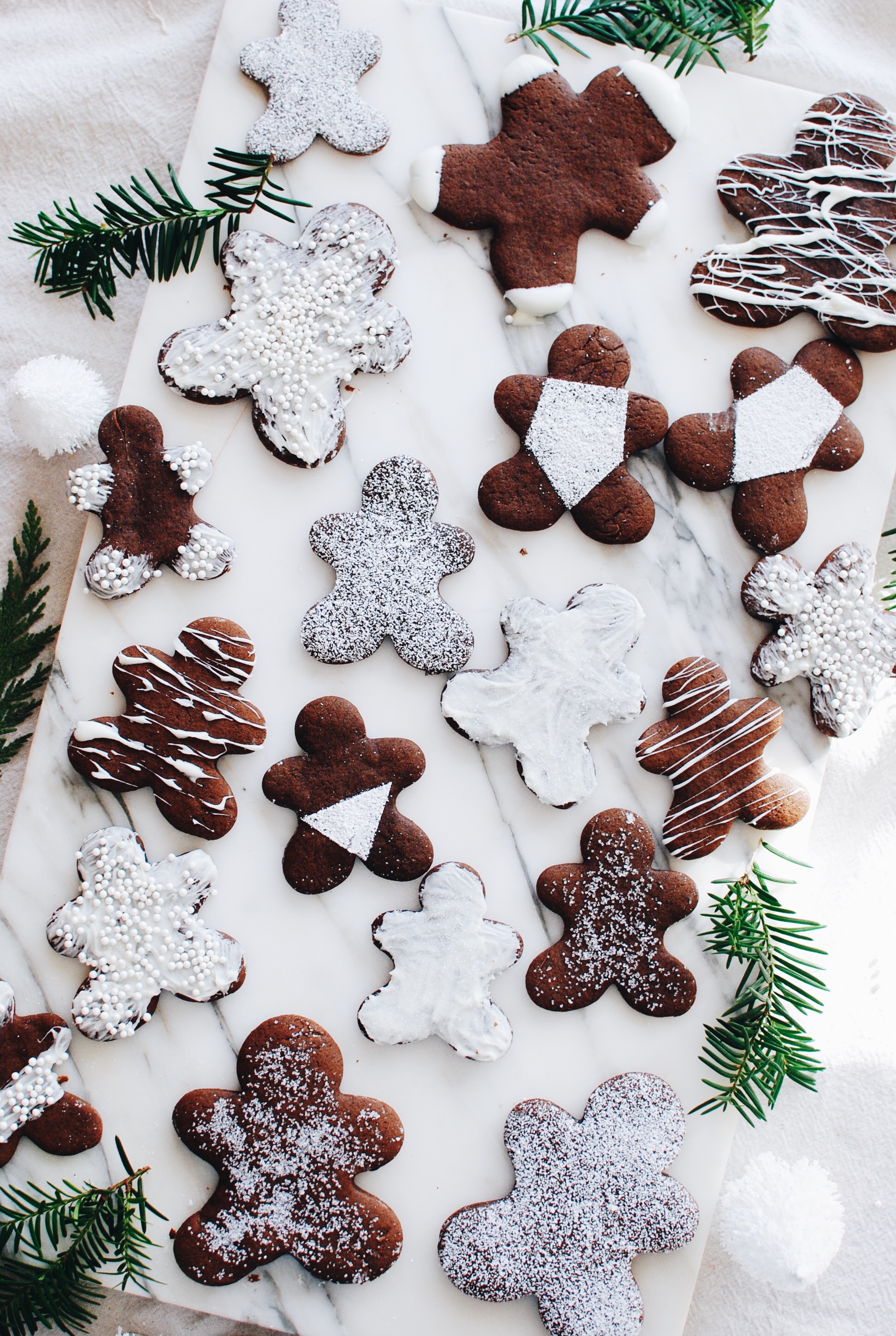 Gingerbread Cookies with Simple Decorating / Bev Cooks