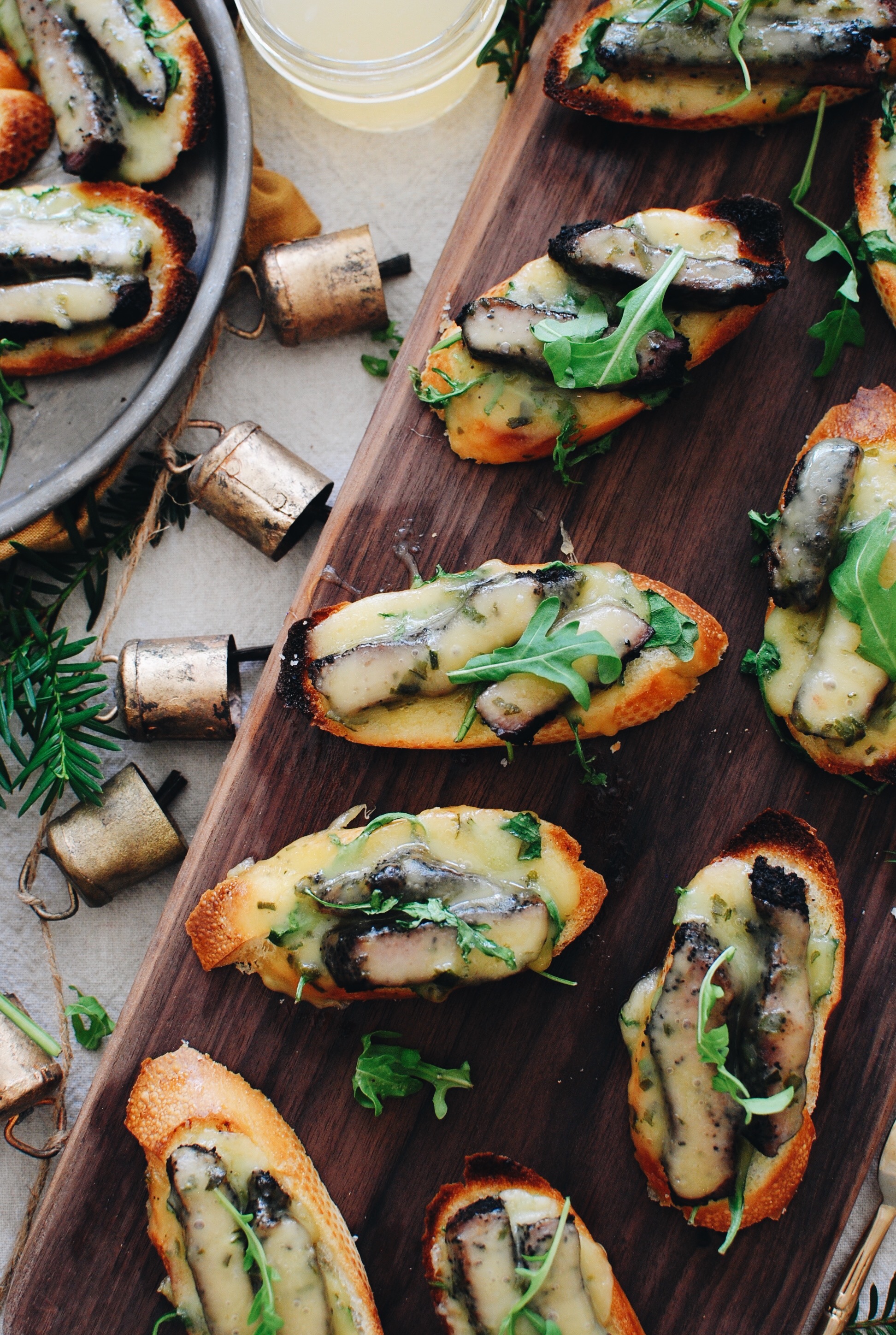 Steak and Horseradish Havarti Crostini / Bev Cooks