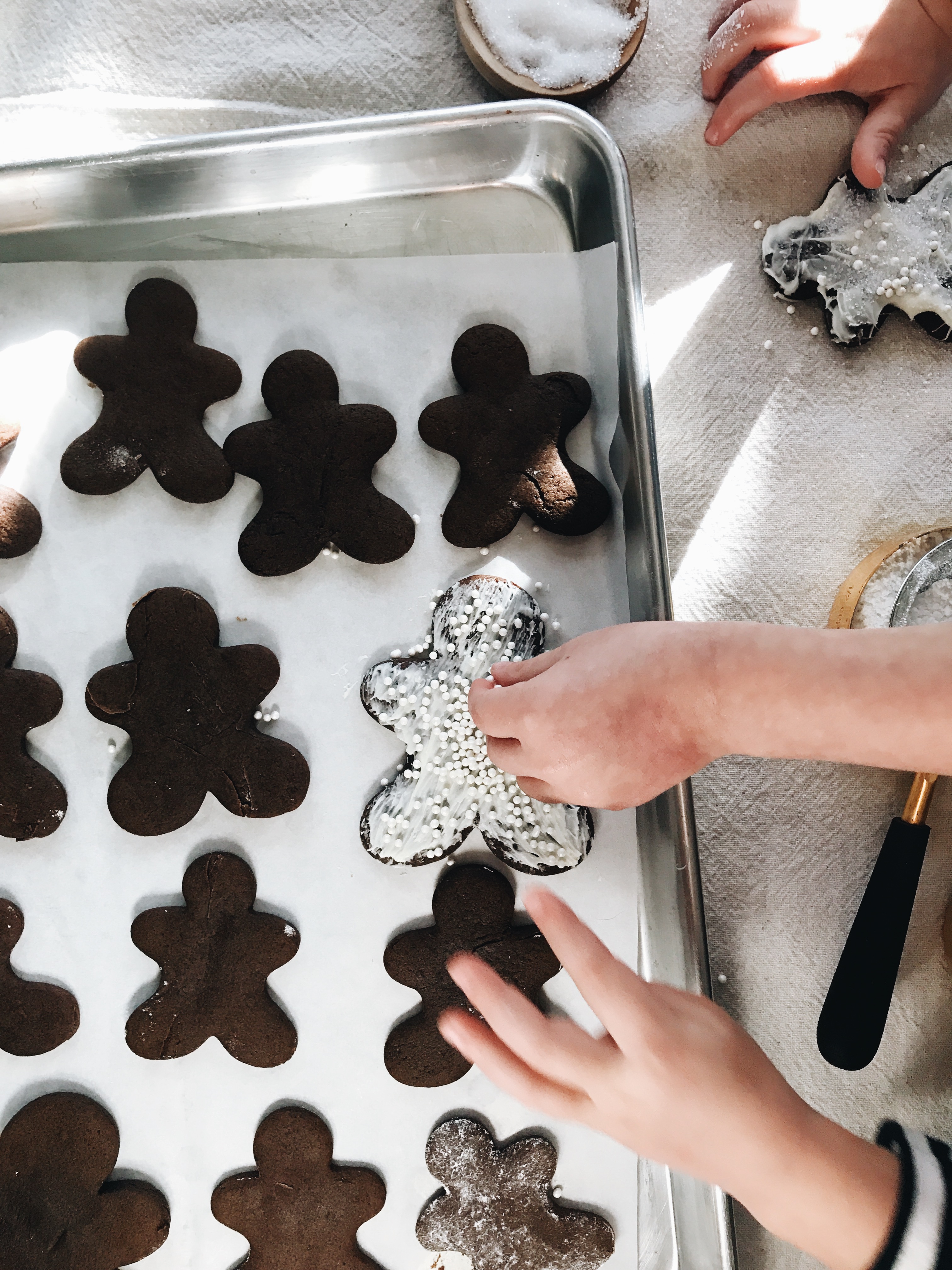 Gingerbread Cookies with Simple Decorating / Bev Cooks