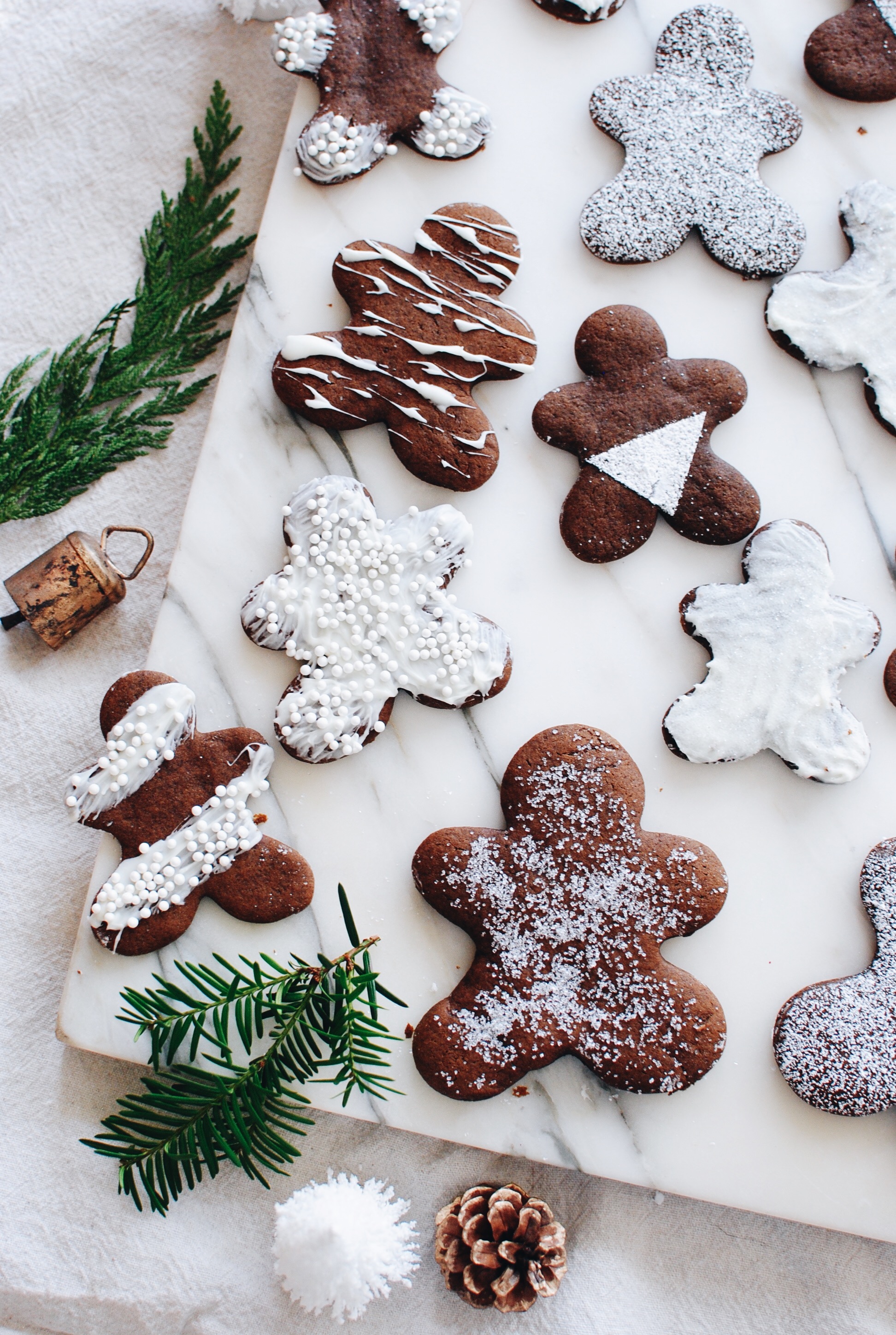 Gingerbread Cookies with Simple Decorating / Bev Cooks