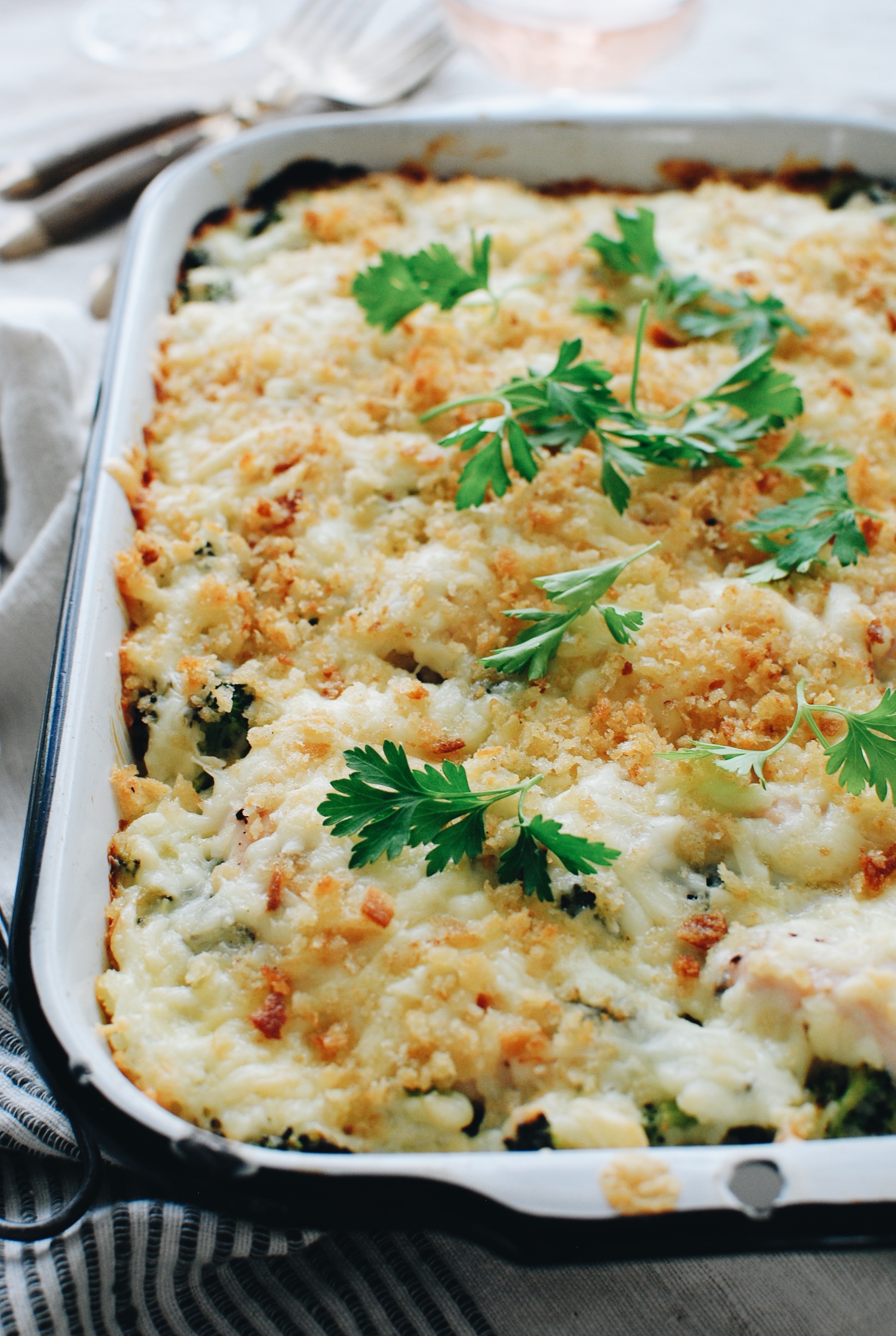 Broccoli, Cheese and Rice Casserole / Bev Cooks