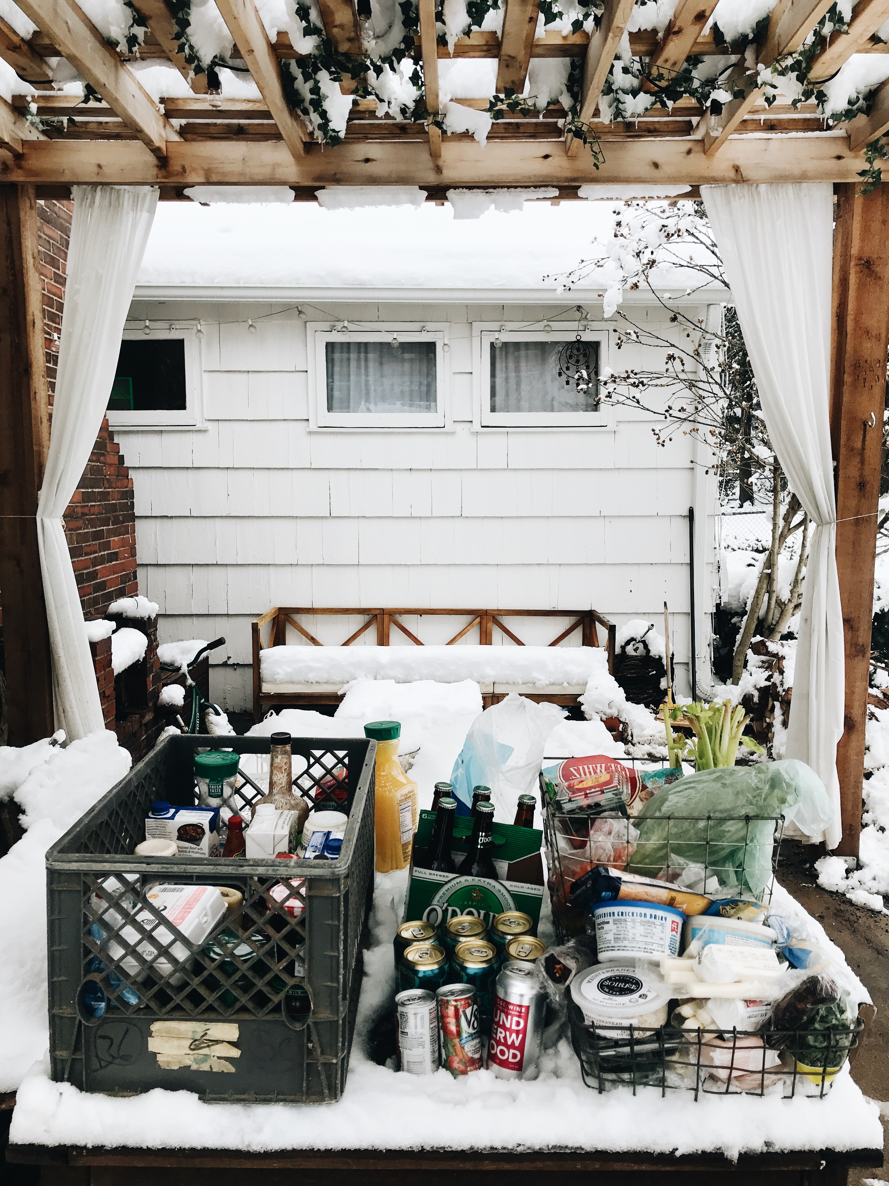 outdoor fridge