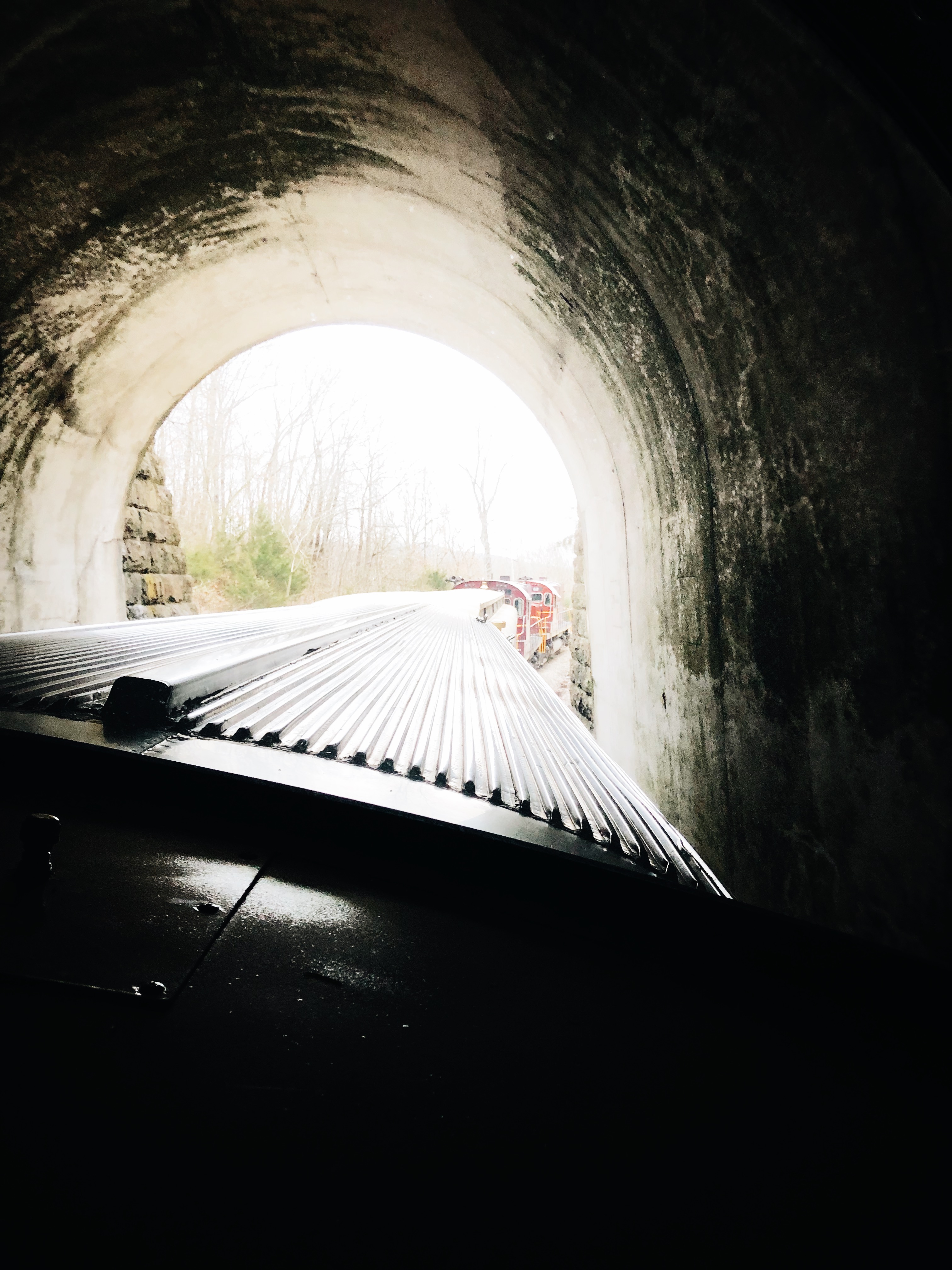 train in a tunnel