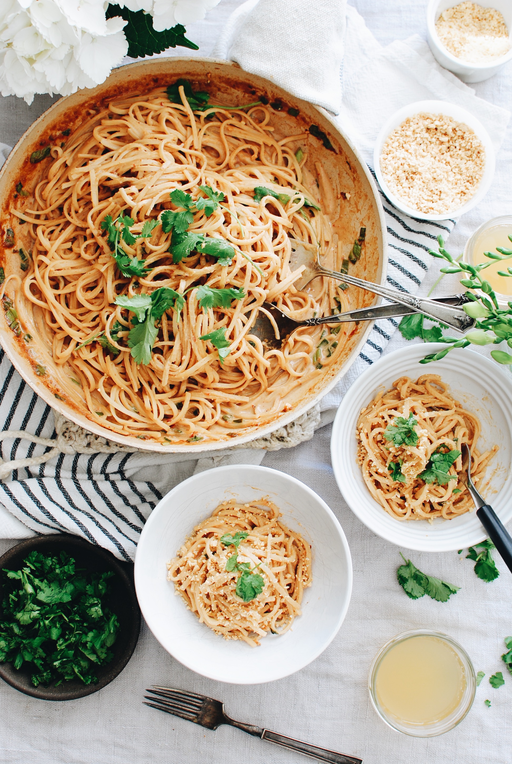 Thai Coconut Noodles / Bev Cooks