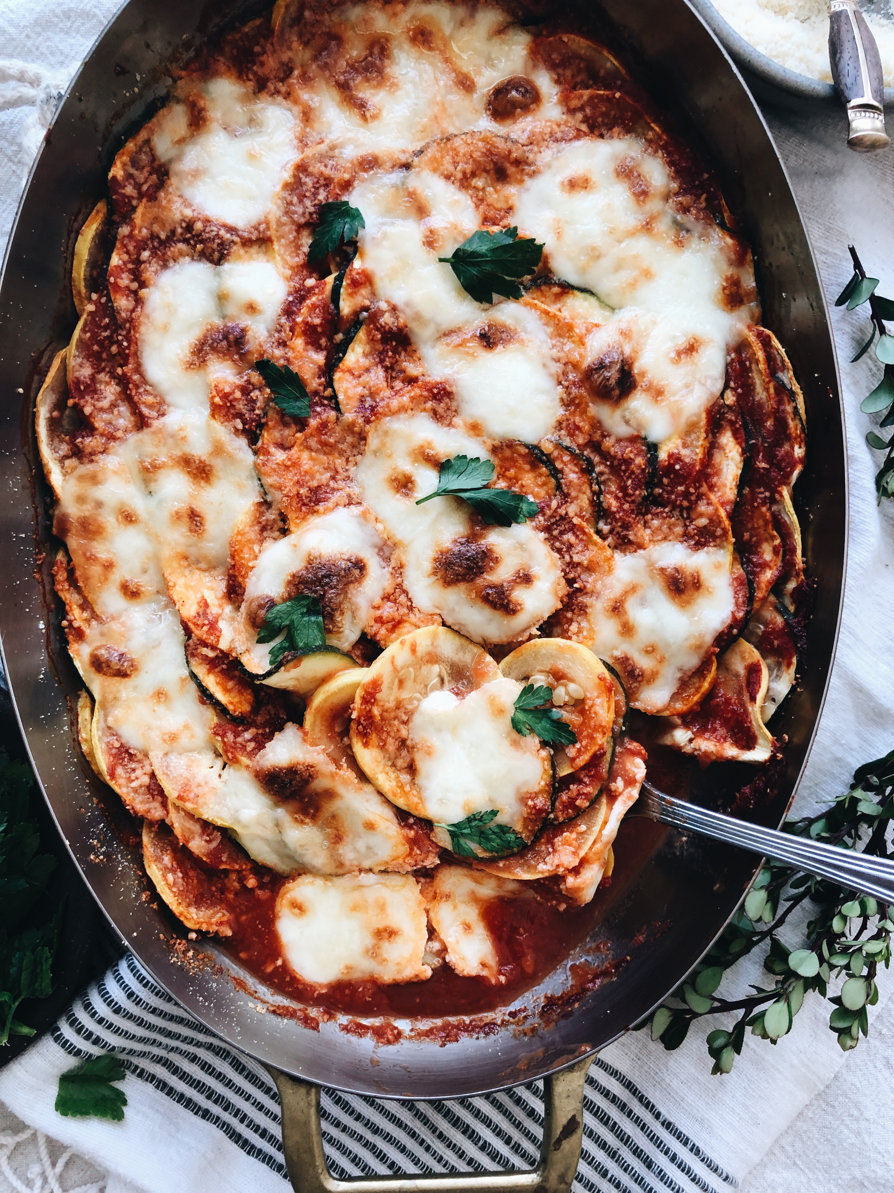 Cheesy Vegetable Gratin / Bev Cooks