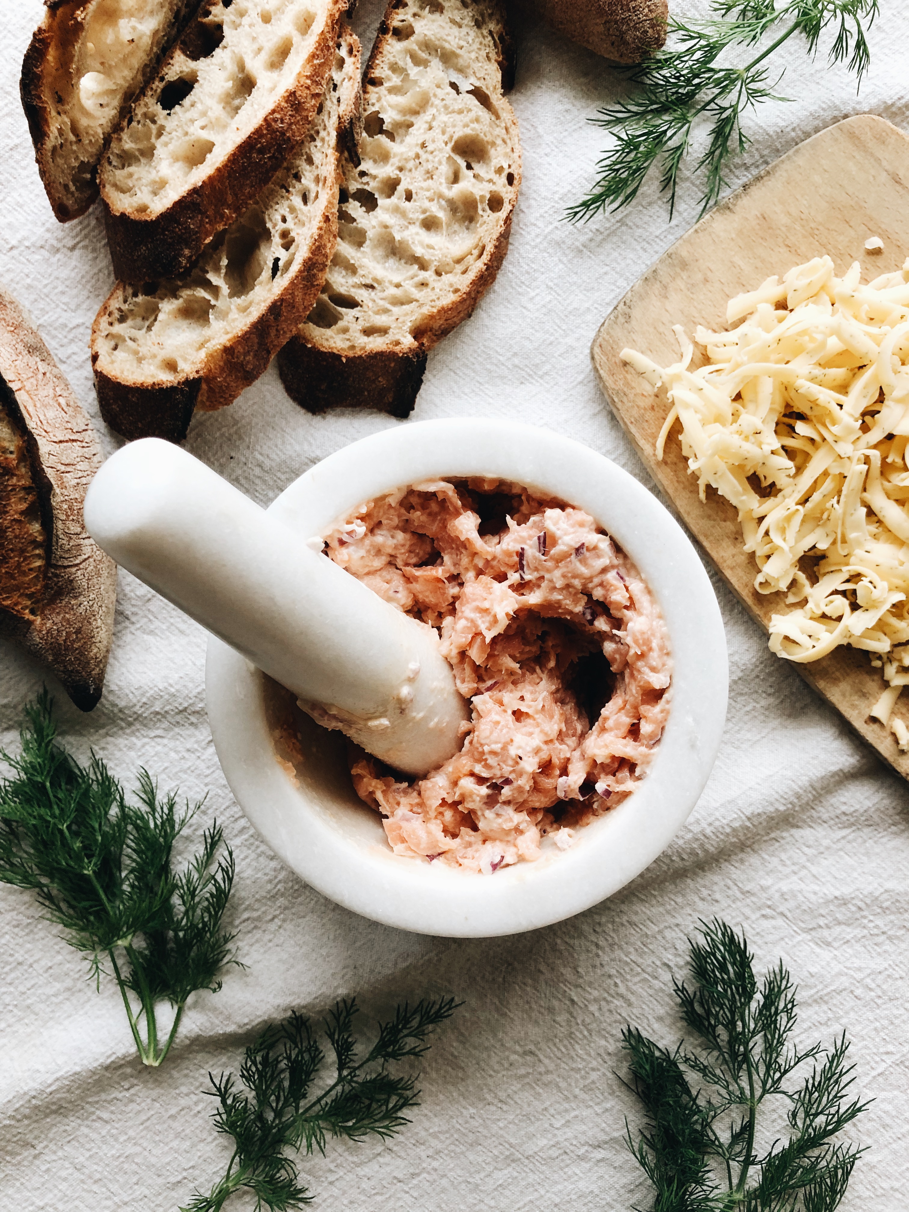 Smoked Salmon and Dill Havarti Grilled Cheese Sandwich / Bev Cooks