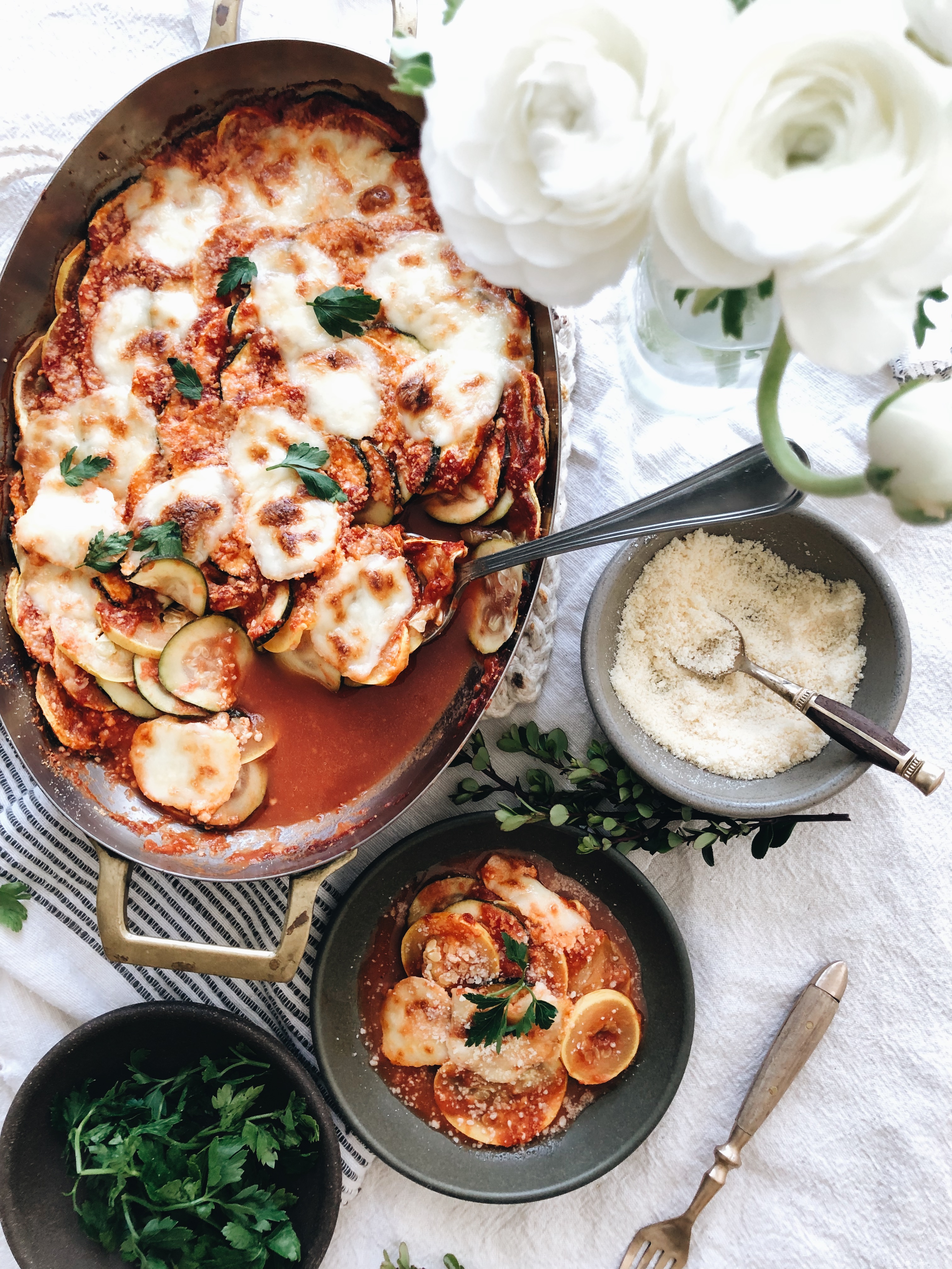 Cheesy Vegetable Gratin / Bev Cooks