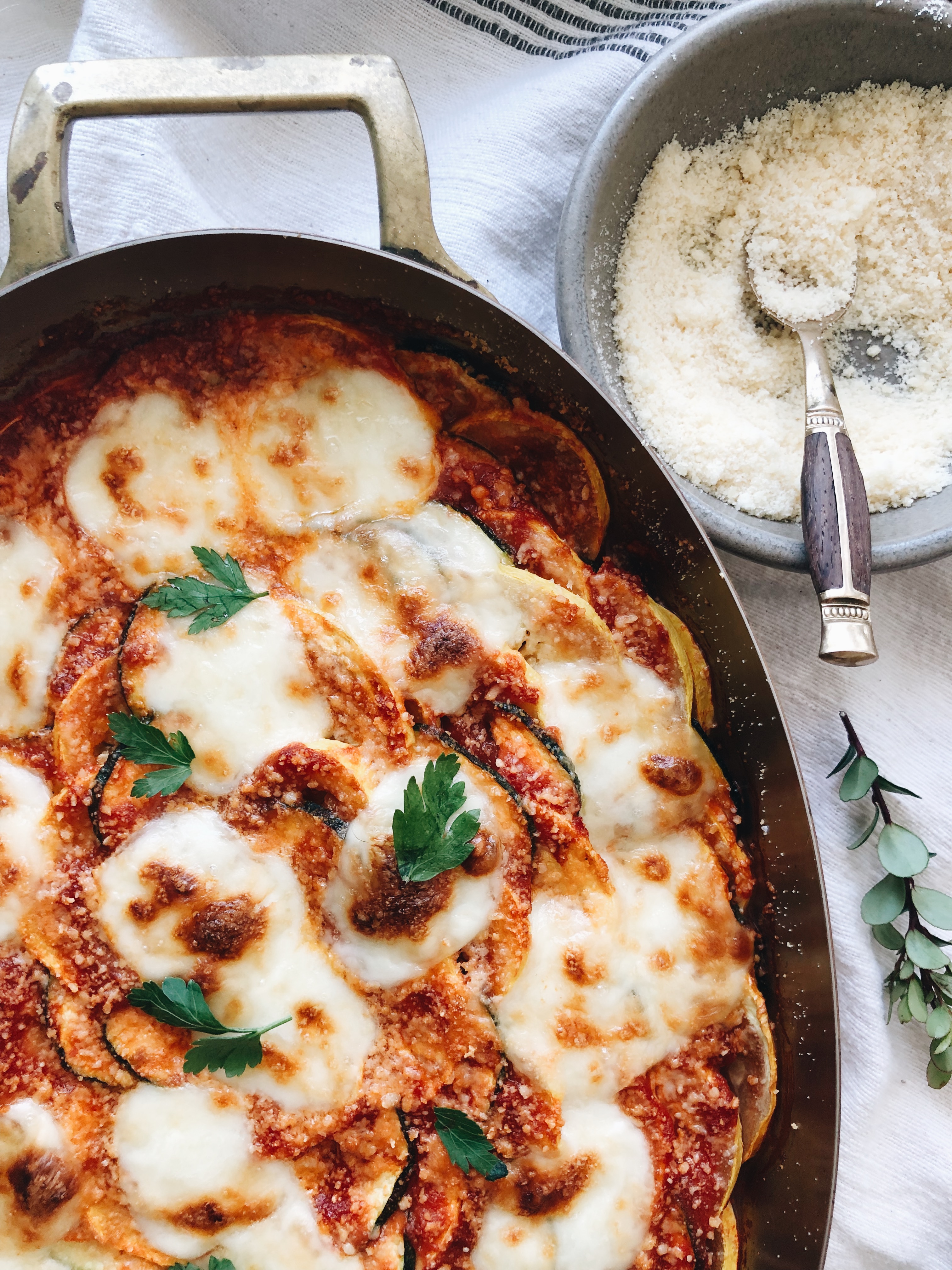 Cheesy Vegetable Gratin / Bev Cooks