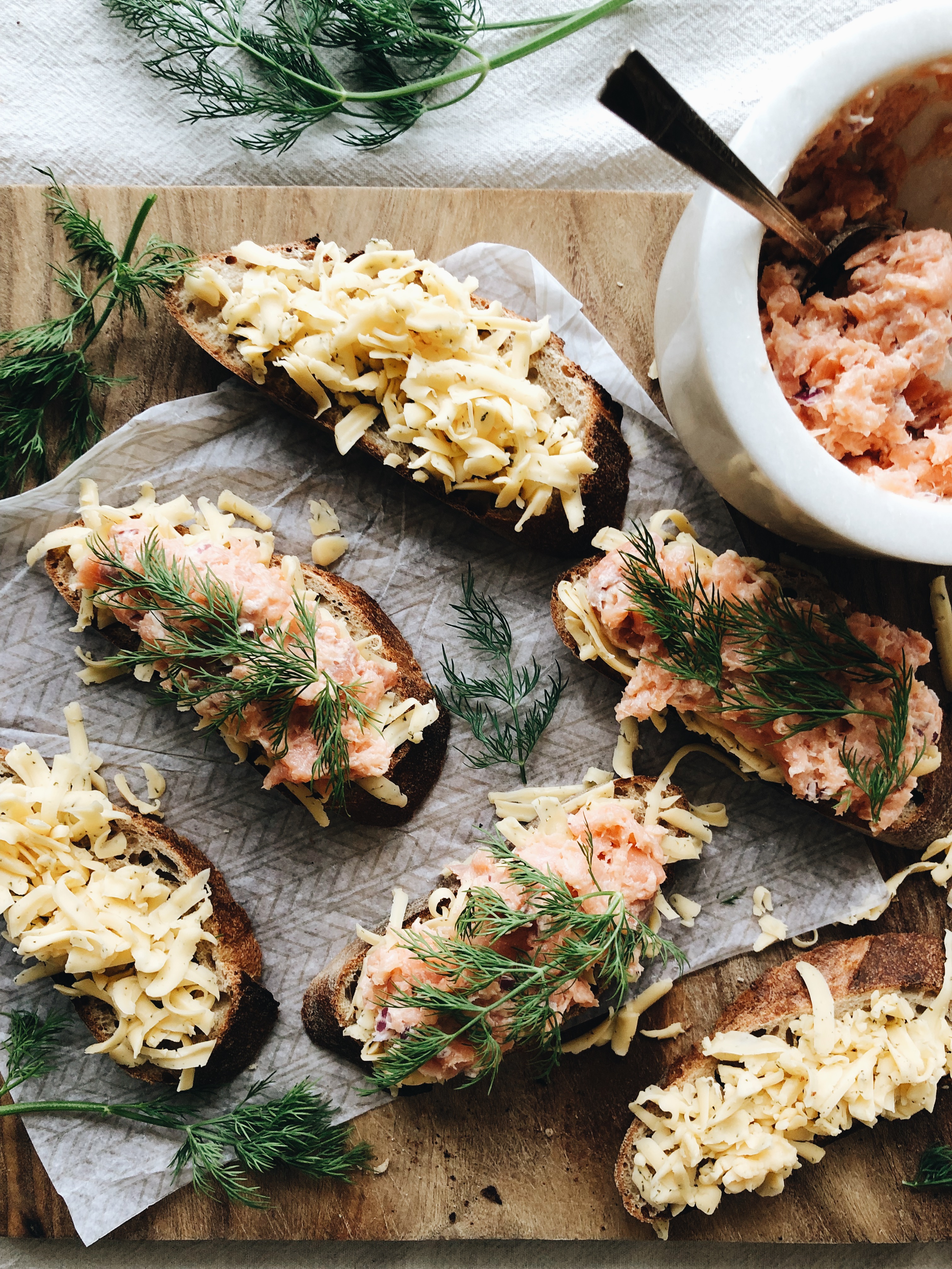 Smoked Salmon and Dill Havarti Grilled Cheese Sandwich / Bev Cooks