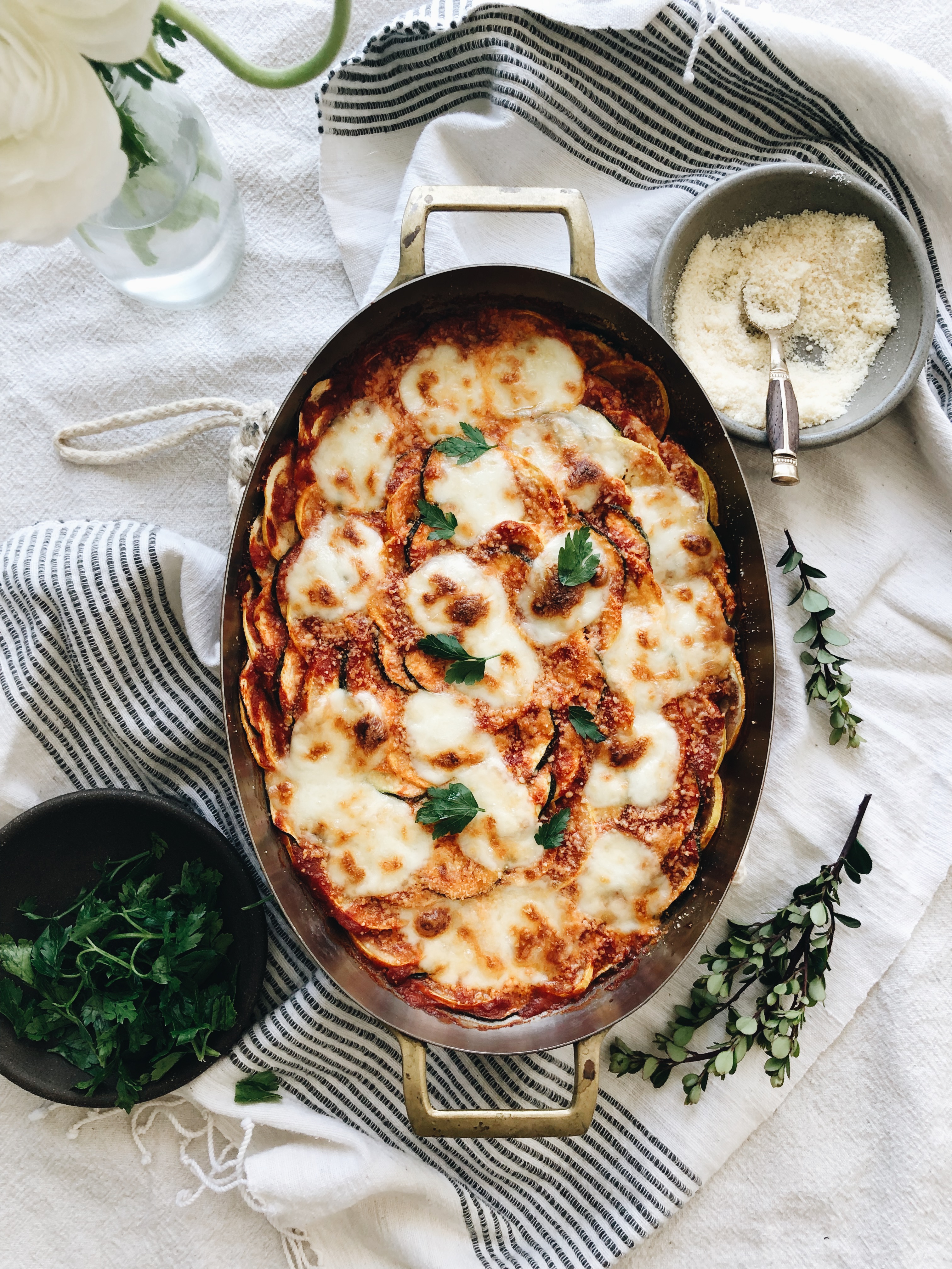 Cheesy Vegetable Gratin / Bev Cooks