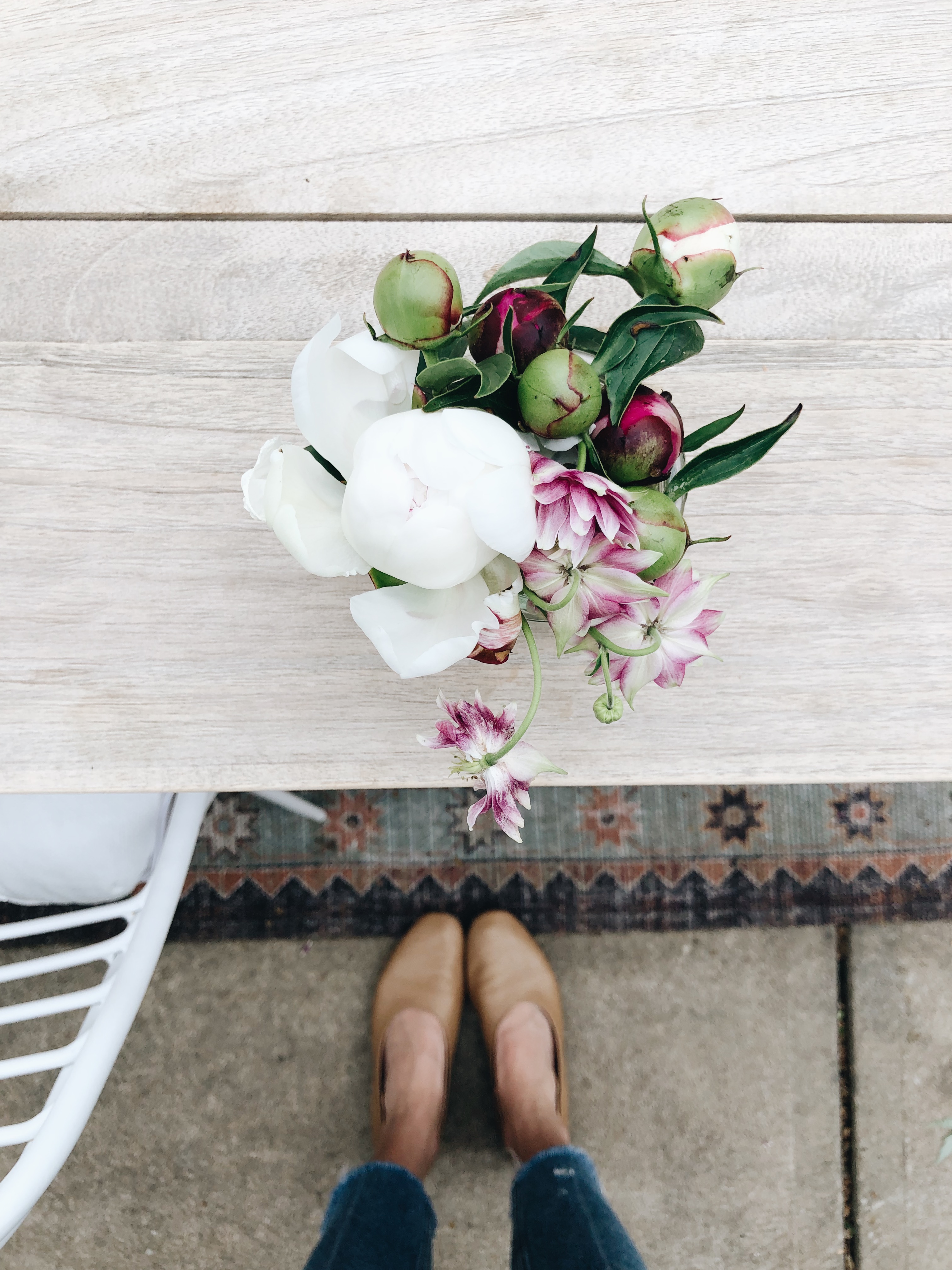 flowers and feet