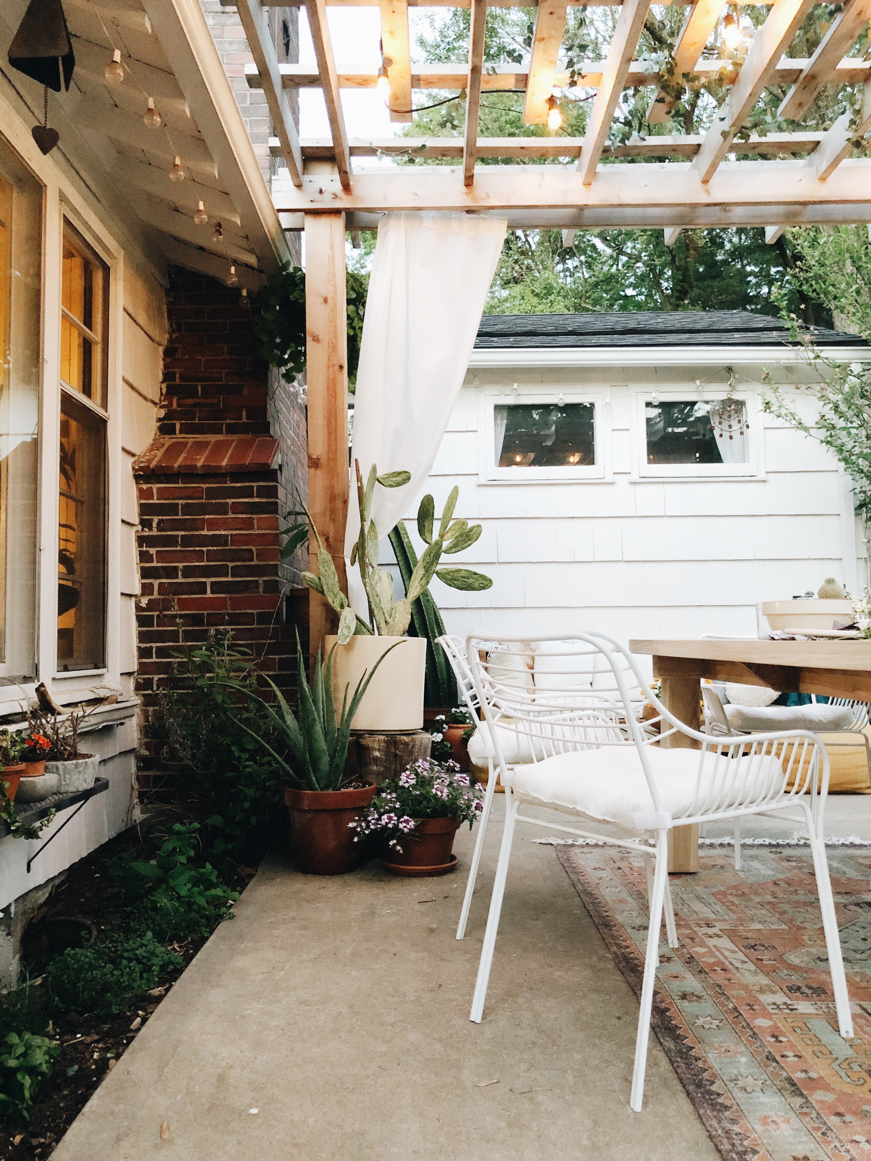 Our Back Patio with Article! / Bev Cooks