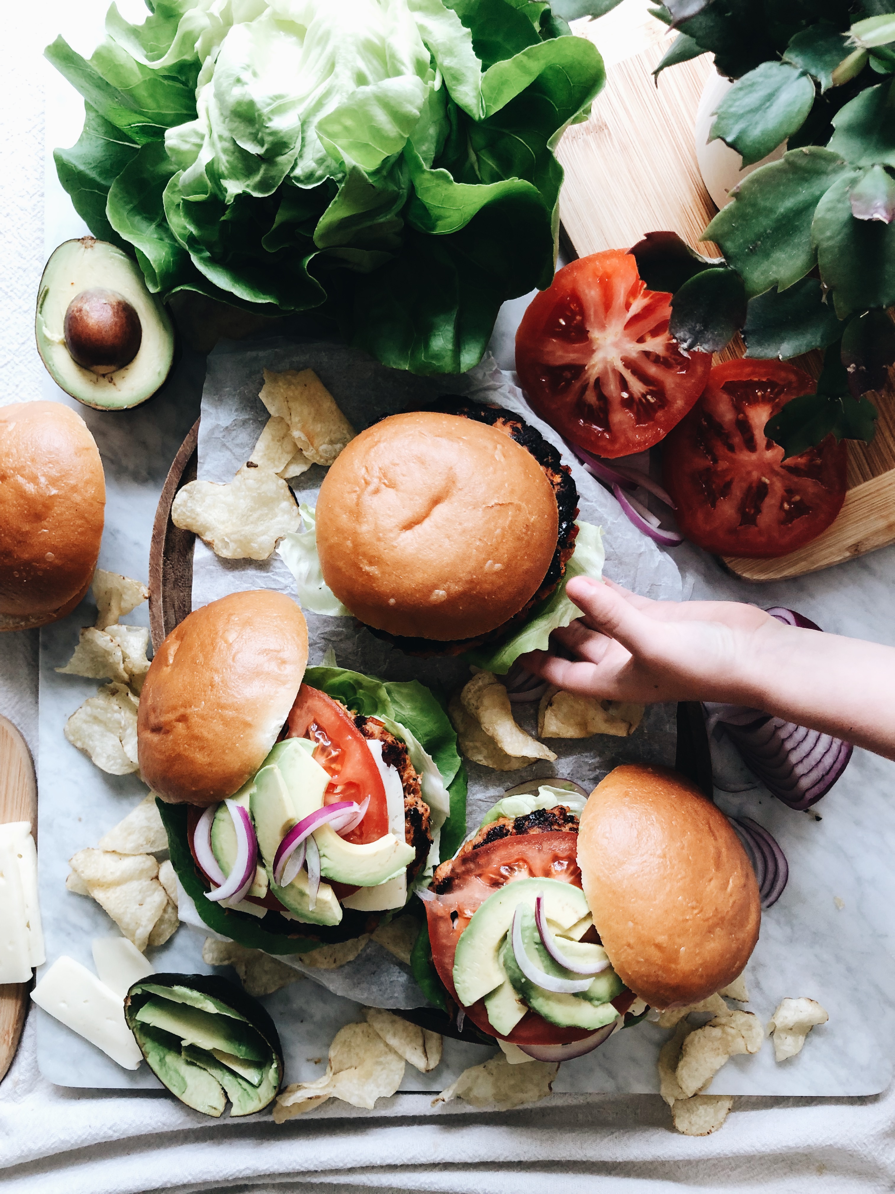 Sundried Tomato Chicken Burgers / Bev Cooks