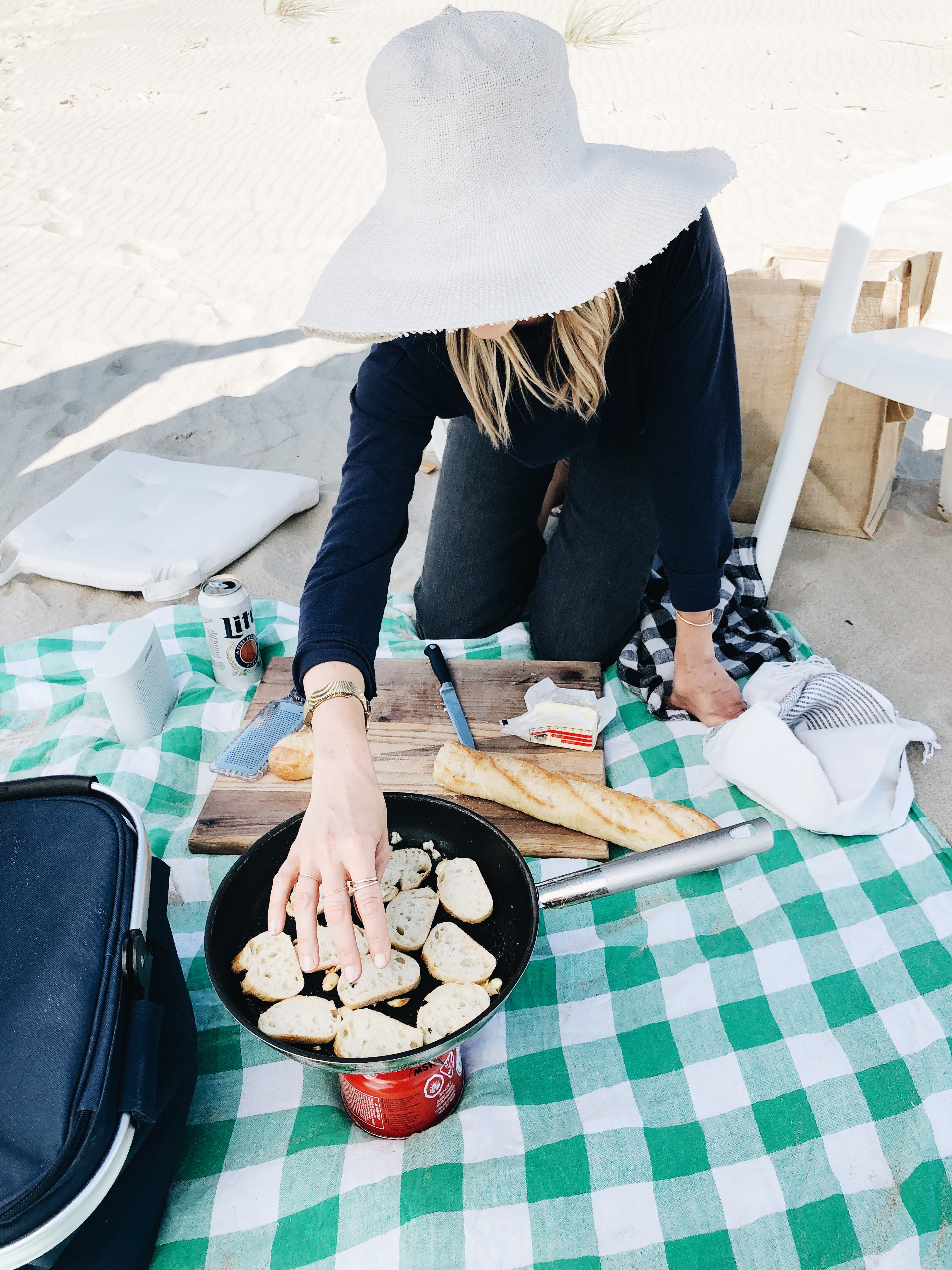 Honey Goat Cheese Crostini / Bev Cooks