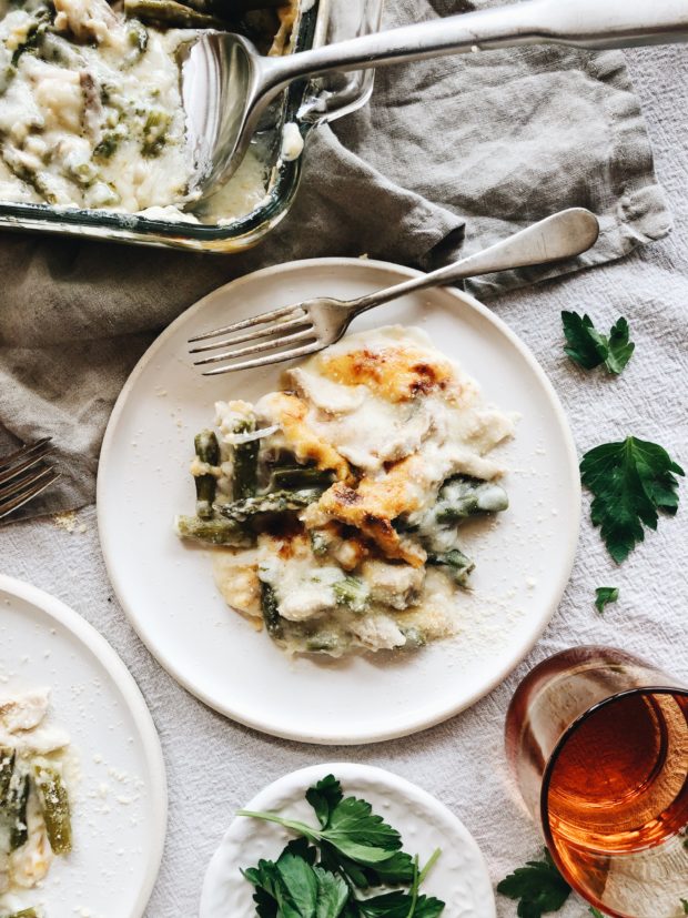 Creamy Chicken and Asparagus Casserole - Bev Cooks