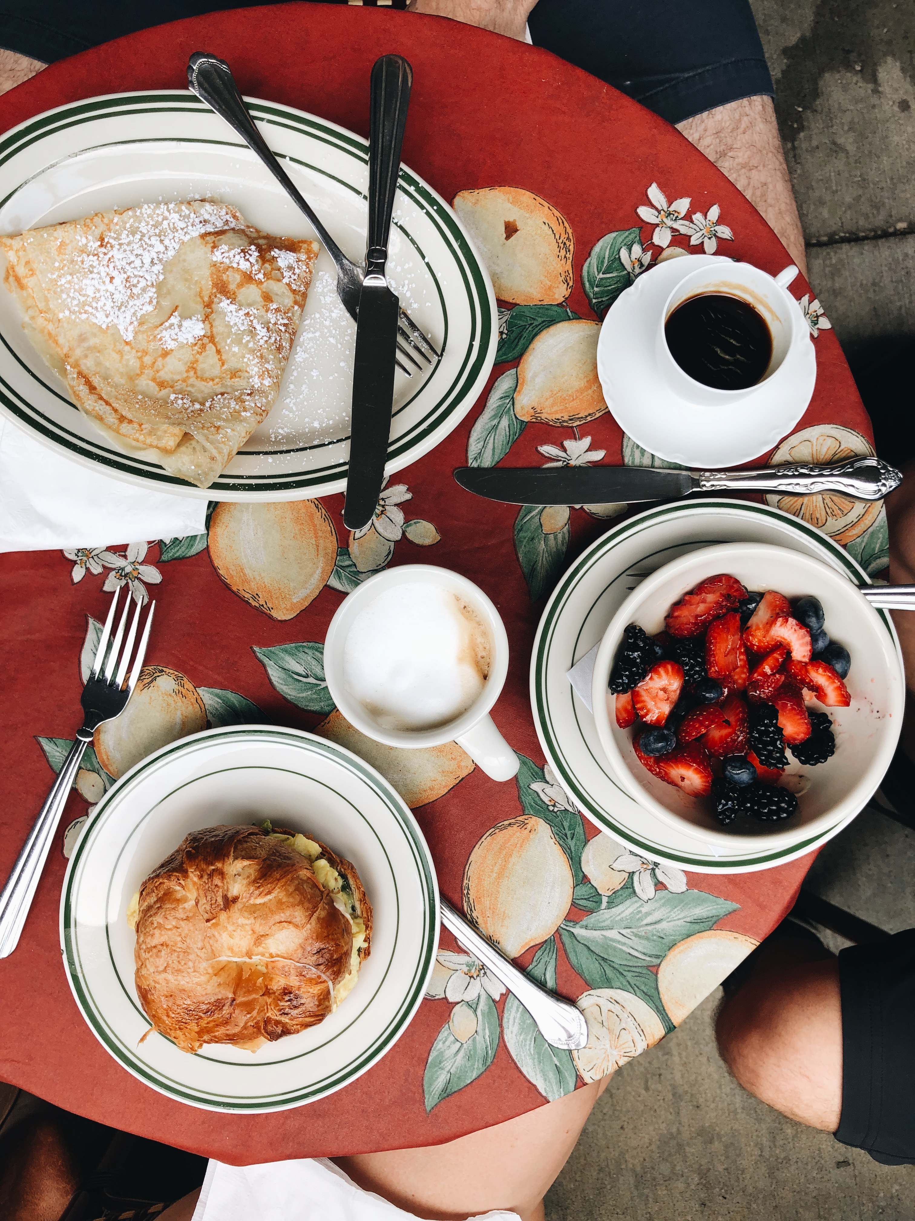 french birthday breakfast