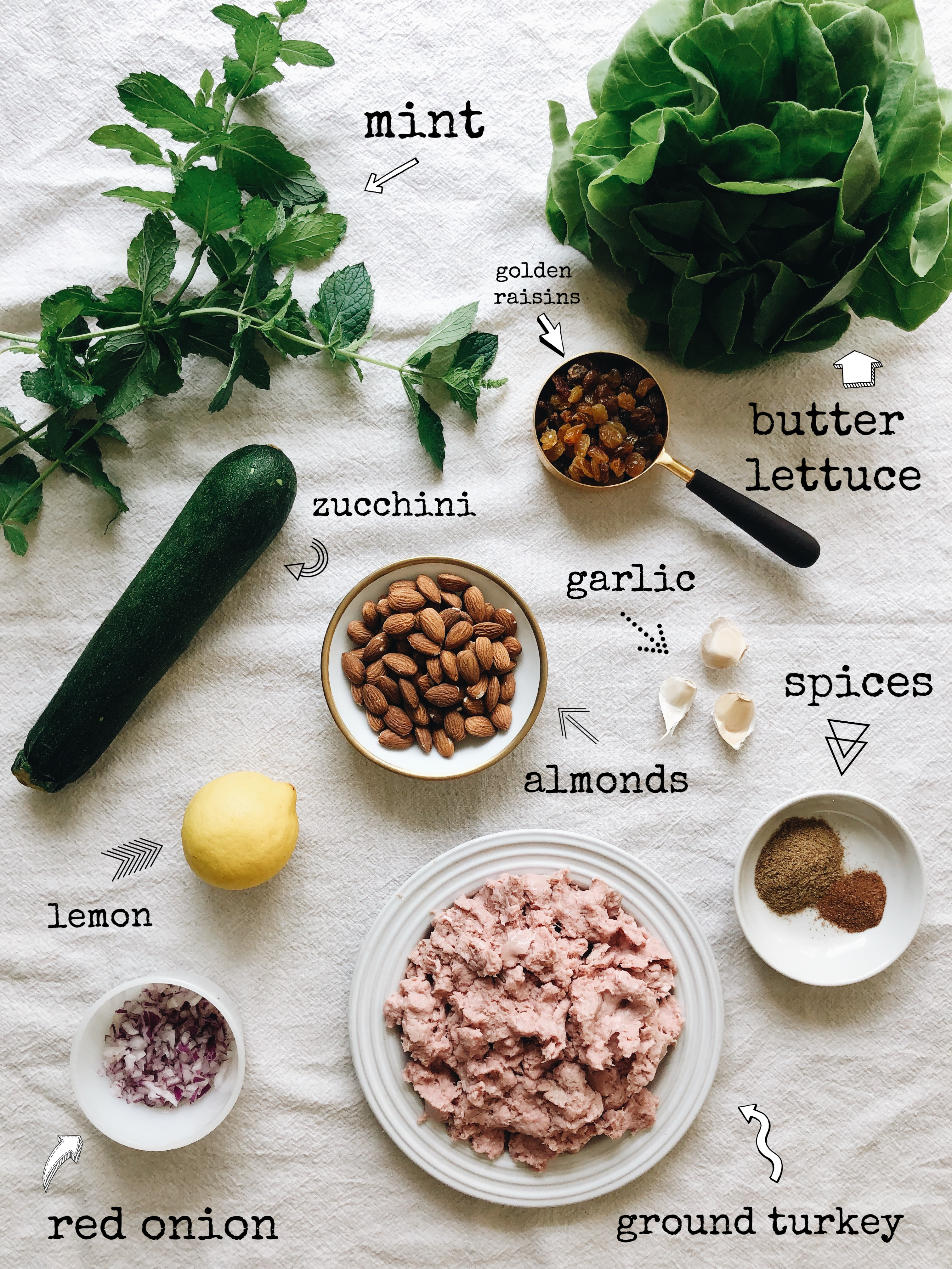 Mediterranean Turkey Lettuce Wraps / Bev Cooks
