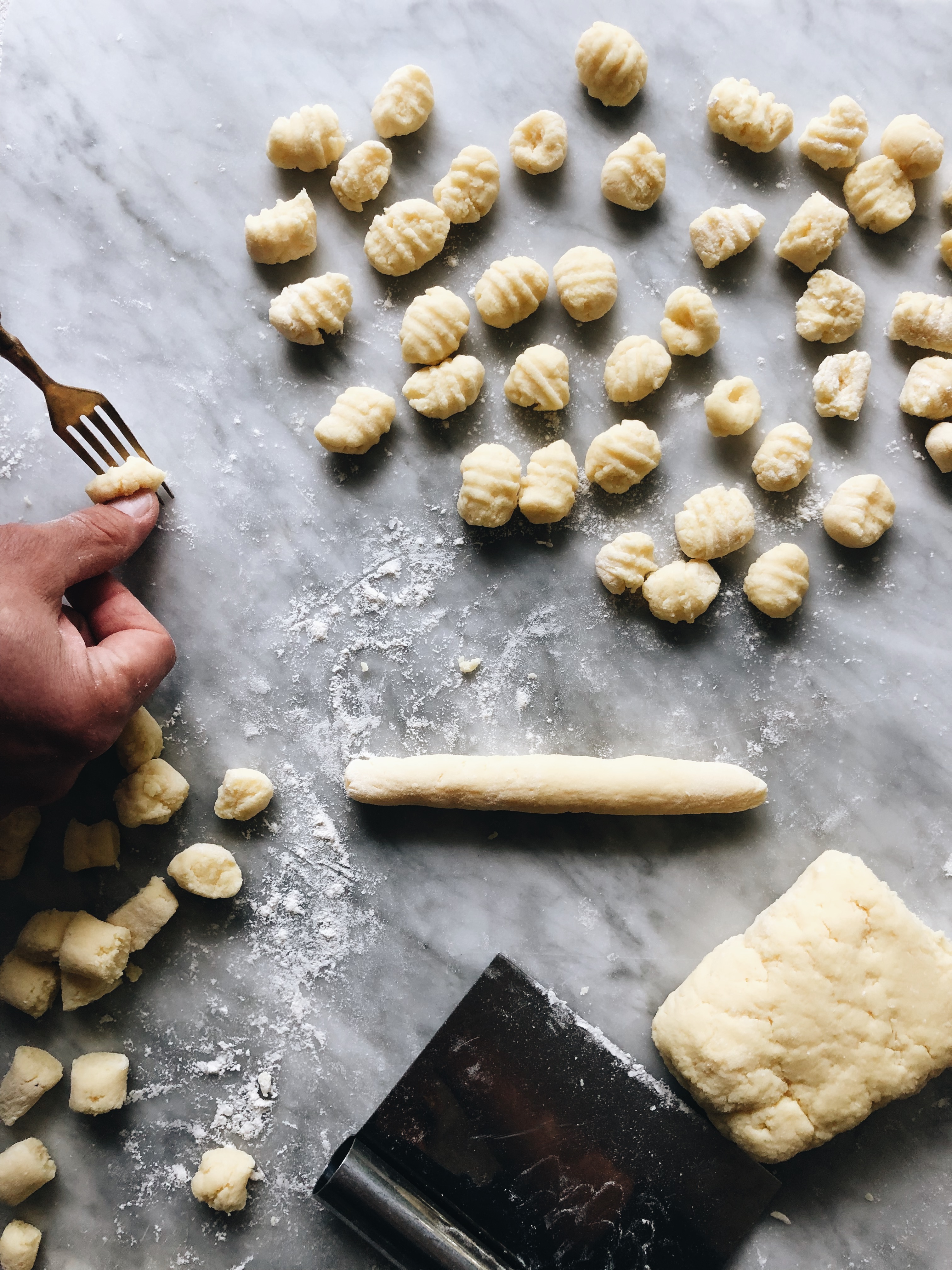 Homemade Gnocchi in a Lemony Cream Sauce with Italian Sausage / Bev Cooks