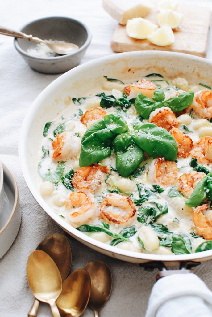 Creamy Shrimp Gnocchi With Spinach Bev Cooks