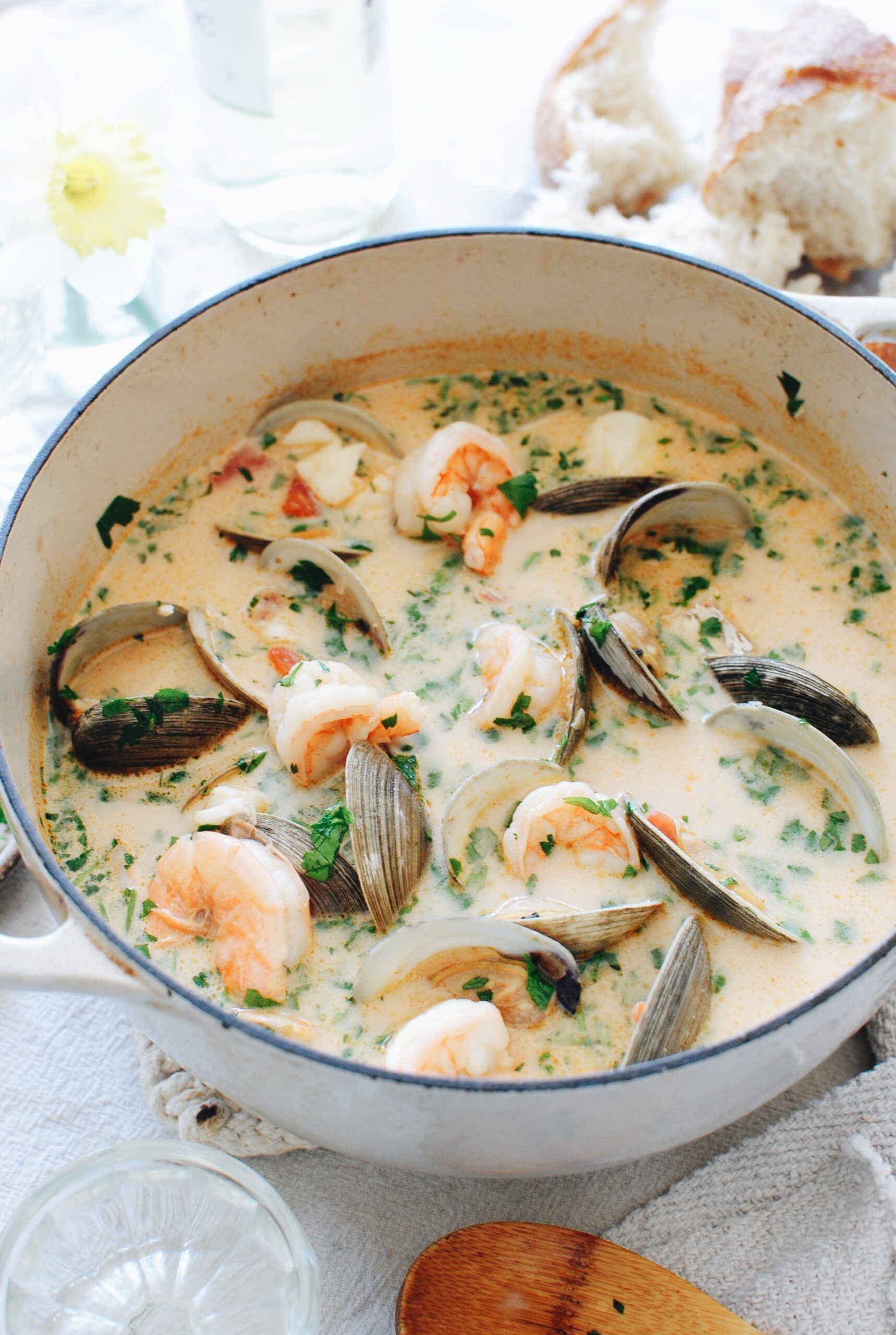 Rustic Seafood Soup Bev Cooks