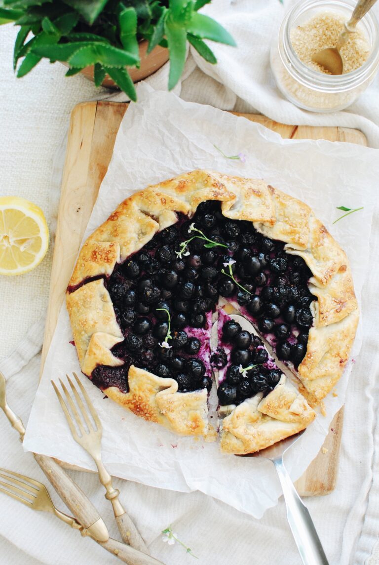 Simple Blueberry Galette - Bev Cooks