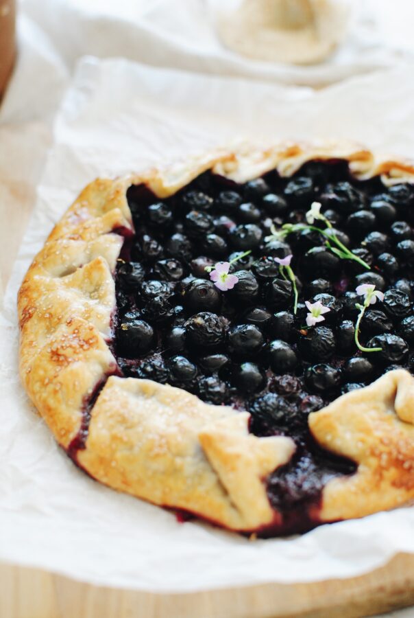 Simple Blueberry Galette - Bev Cooks