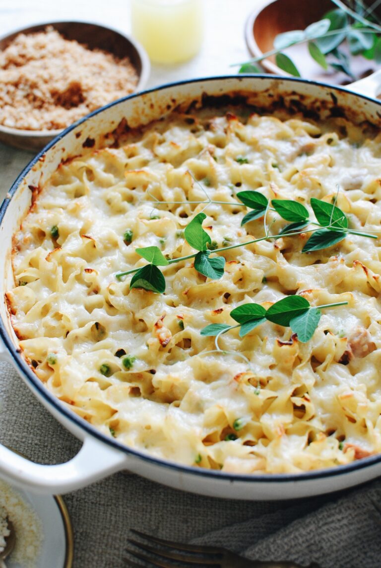 French-Inspired Skillet Tuna Casserole - Bev Cooks