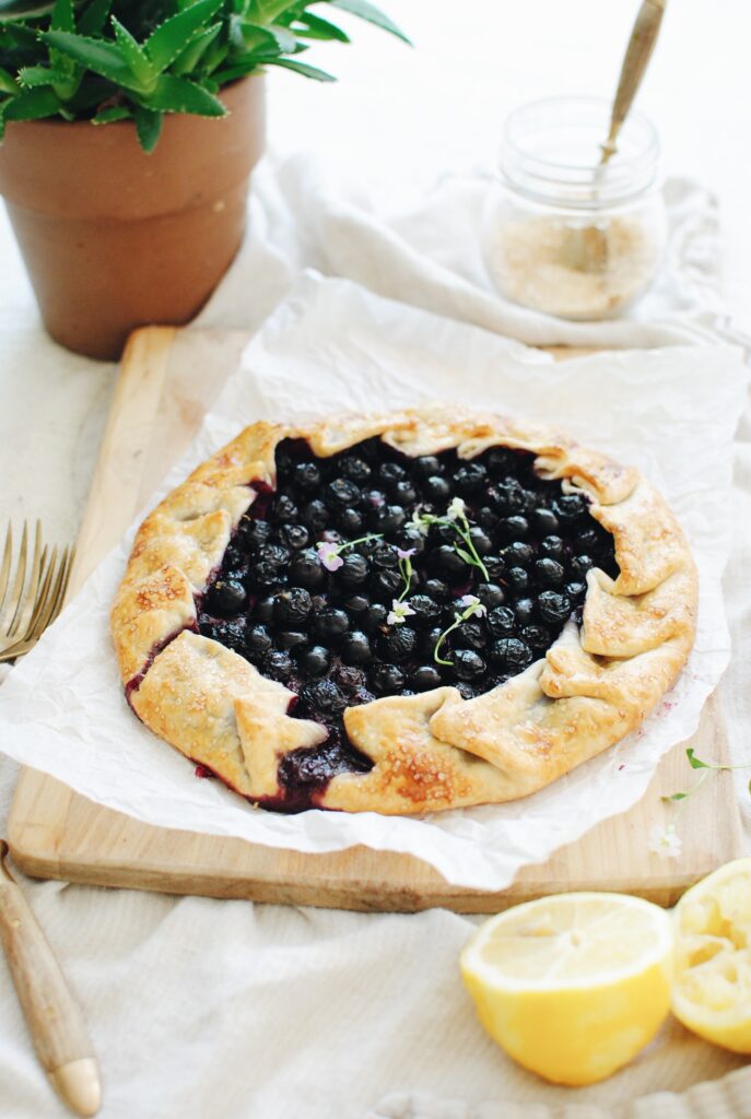 Simple Blueberry Galette - Bev Cooks