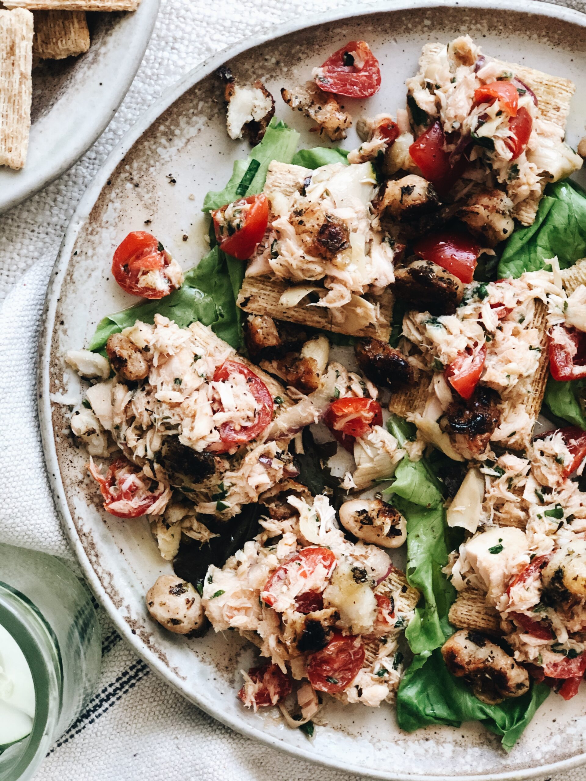 Italian Tuna Salad with Blistered Cannellini Beans - Bev Cooks