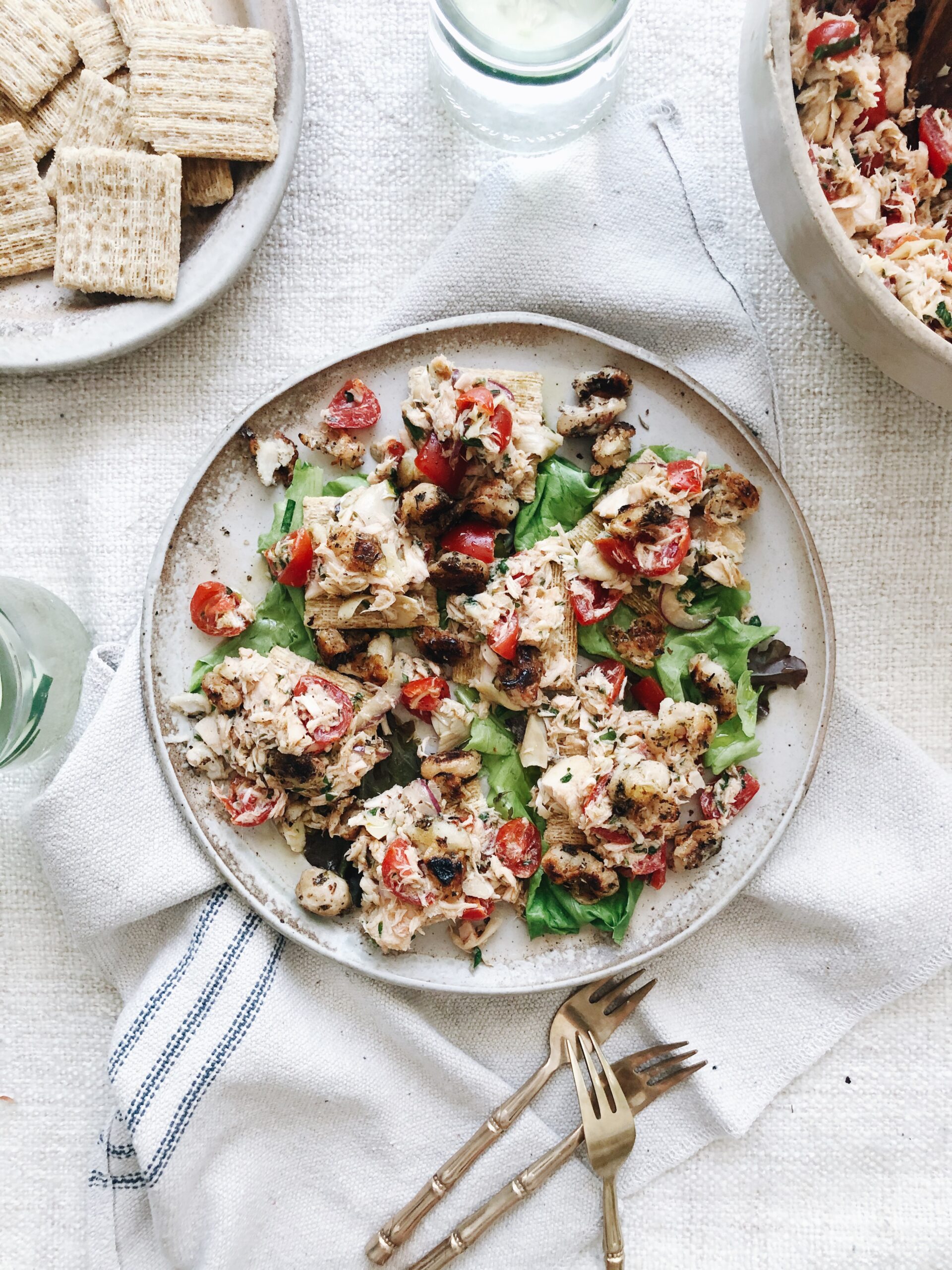 Italian Tuna Salad with Blistered Cannellini Beans - Bev Cooks