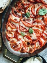 Cheesy Tomato Gratin / Bev Cooks