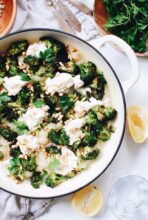 Skillet Gnocchi with Roasted Broccoli and Ricotta / Bev Cooks