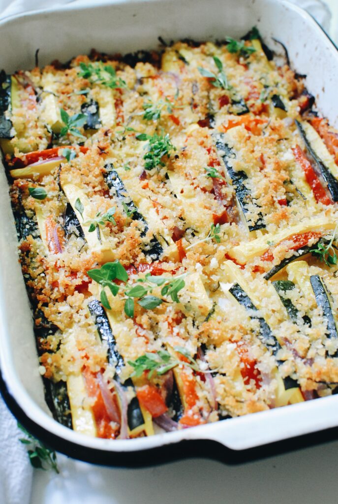 Summer Vegetable Bake - Bev Cooks