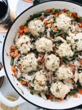 French-Inspired Chicken and Dumplings / Bev Cooks