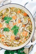 Chicken and Wild Rice Soup / Bev Cooks
