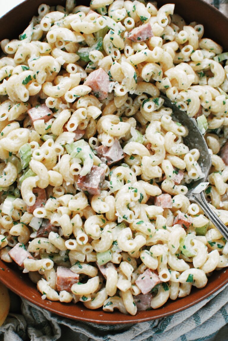 French-Inspired Pasta Salad - Bev Cooks