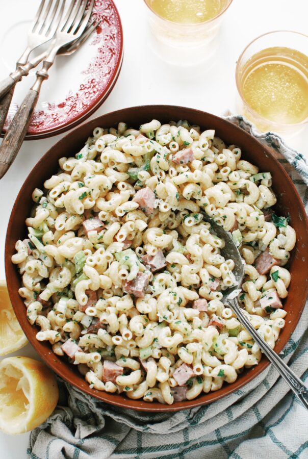 French-Inspired Pasta Salad - Bev Cooks