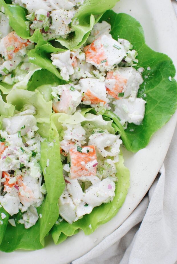 Lobster Salad Lettuce Cups / Bev Cooks