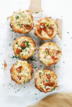 Cheesy Tomato and Crab Biscuit Cups / Bev Cooks