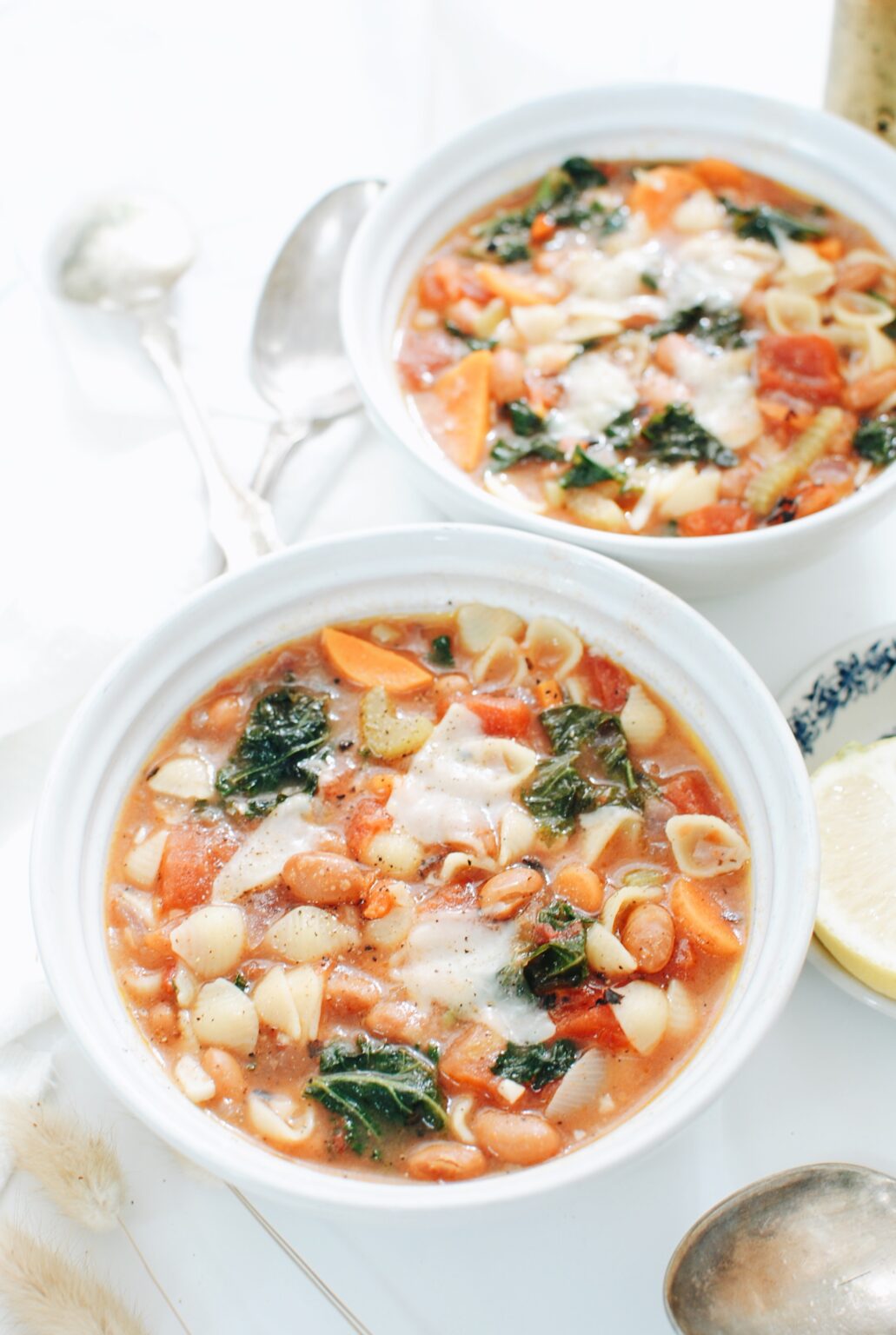 Vegetarian Minestrone - Bev Cooks