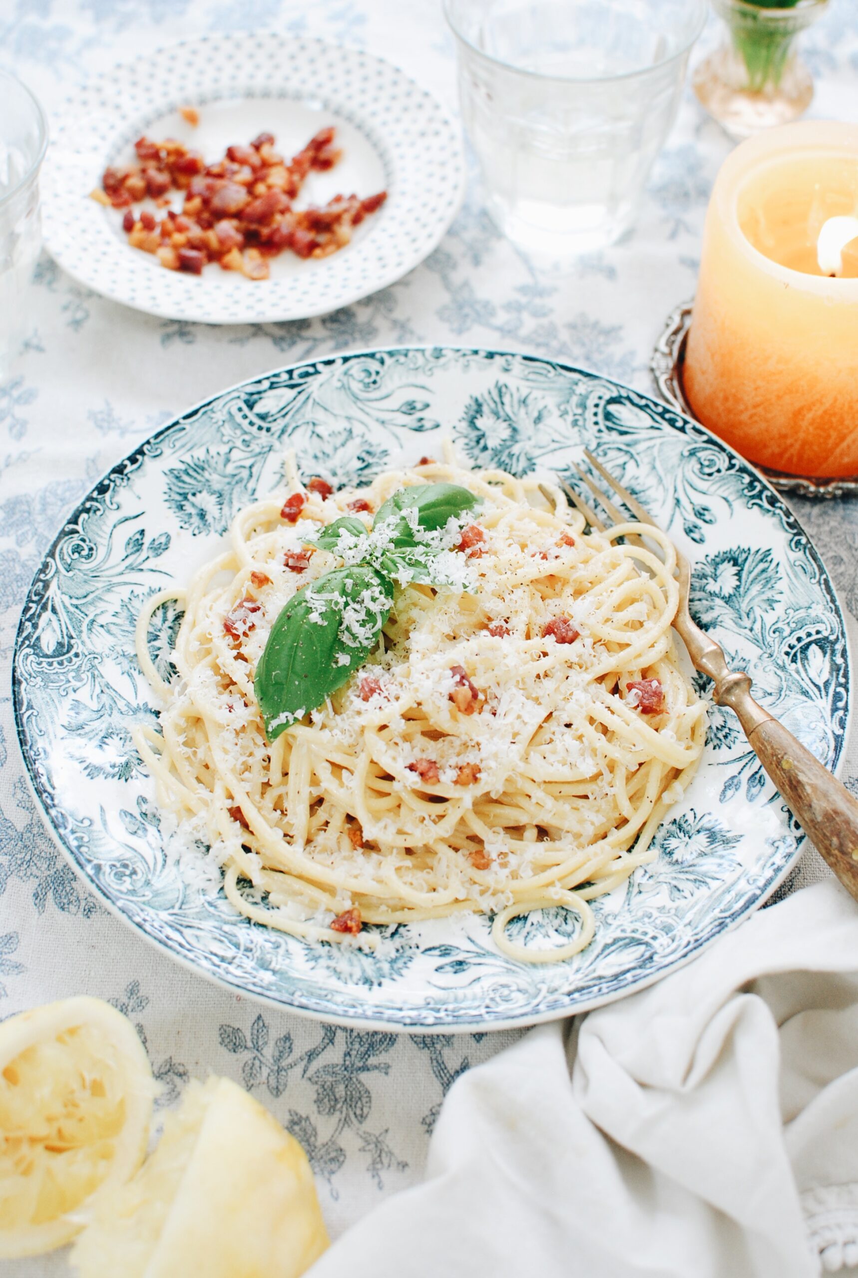 Creamy Linguine with Lemon and Pancetta - The Defined Dish