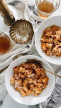 Rigatoni with Slow-Roasted Tomatoes / Bev Cooks