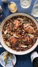 Rosemary Chicken and White Beans / Bev Cooks