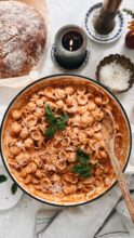 Creamy Sundried Tomato Orecchiette / Bev Cooks