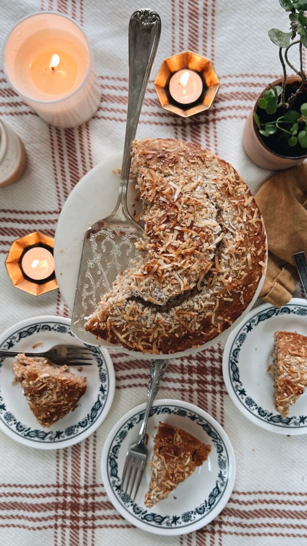 Coconut Pumpkin Ricotta Cake / Bev Cooks