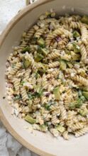 Mexican Street Corn Pasta Salad / Bev Cooks